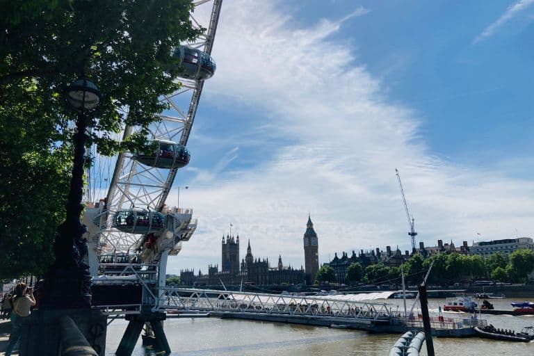 London Eye and Houses of Parliament London