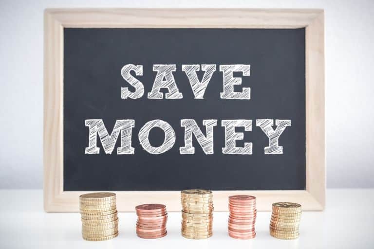 save money on blackboard with coins