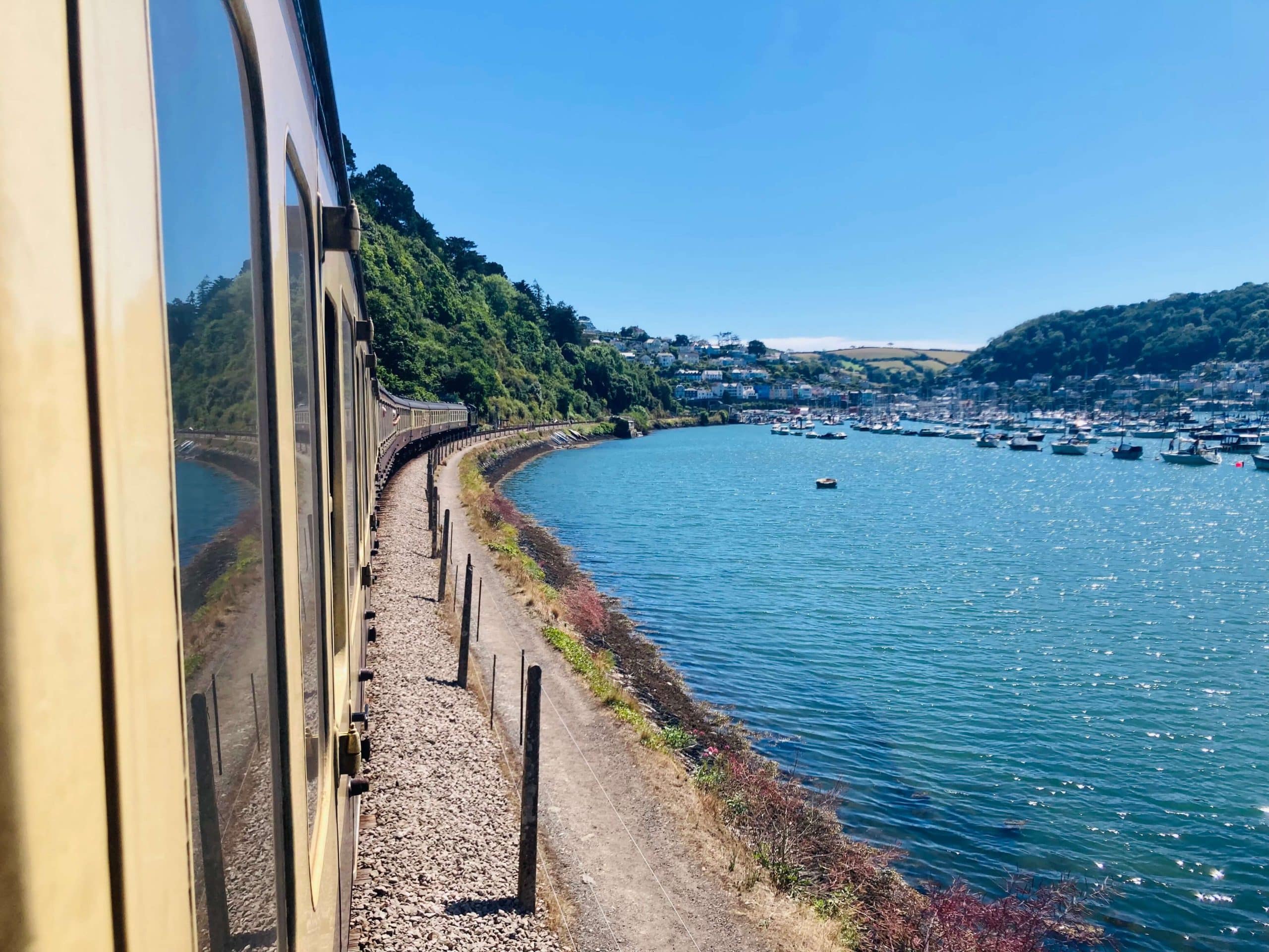 Goliath steam train coming into Dartmouth, Devon